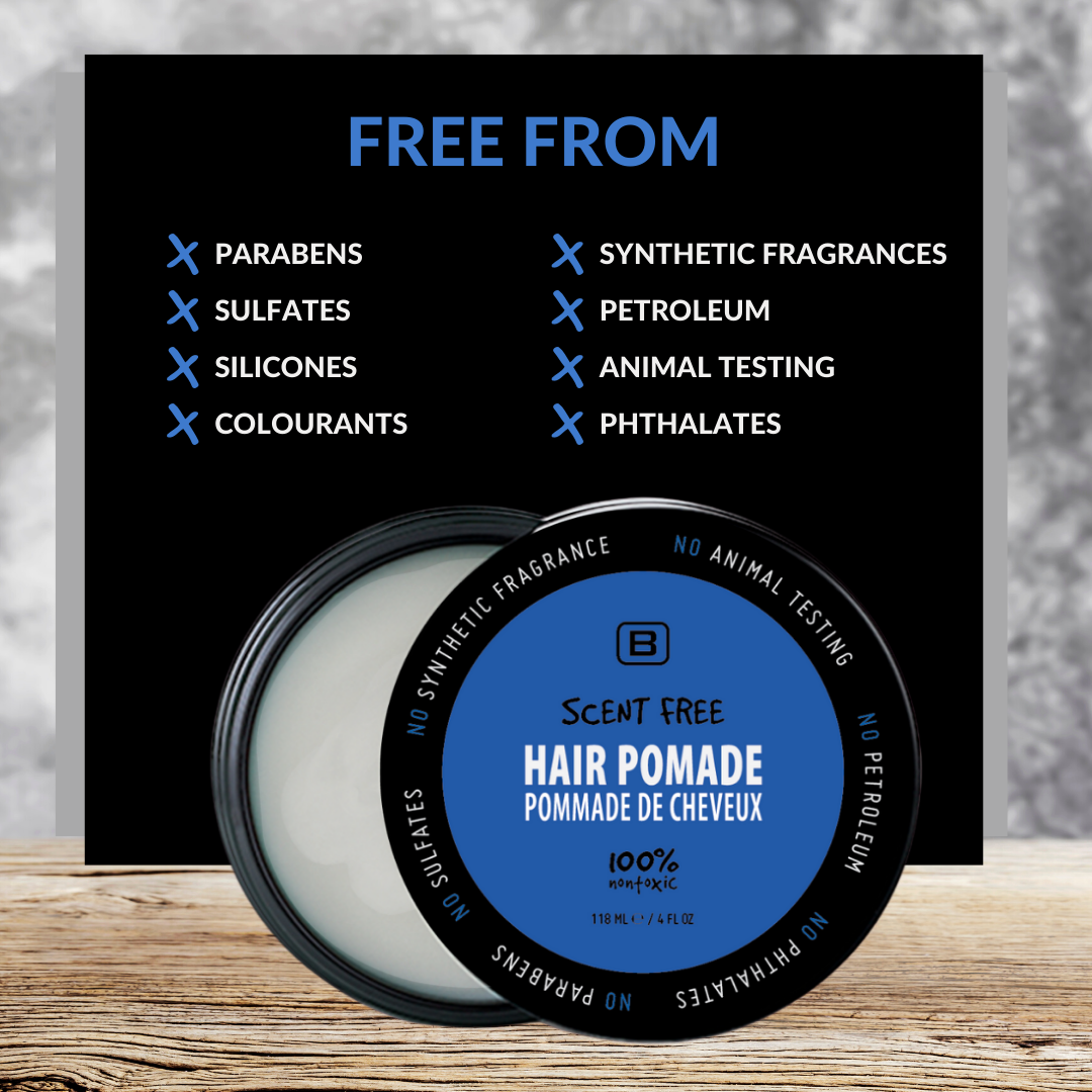 SCENT FREE HAIR POMADE 4oz