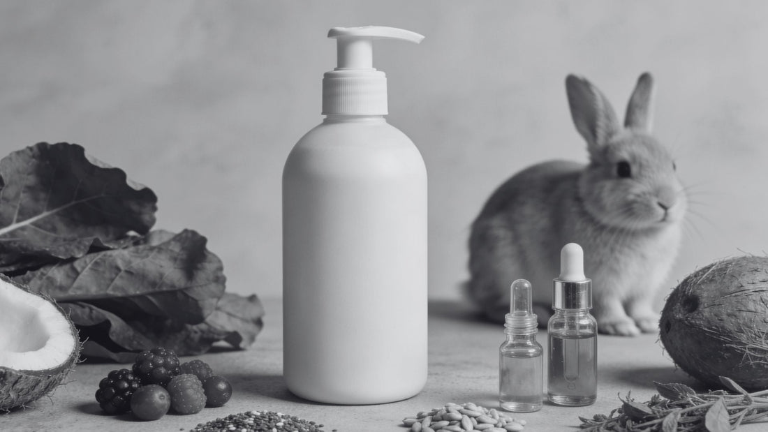 Plant-based hair care ingredients illustrating vegan and cruelty-free product standards